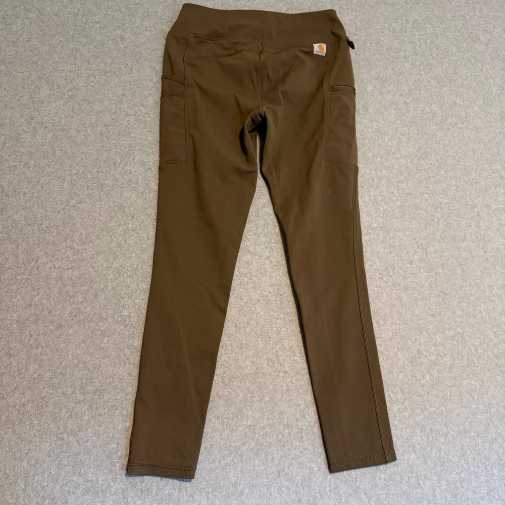 Carhartt Force Utility Leggings Green Fitted Work Pants 103609-217 Womens 0-2 XS